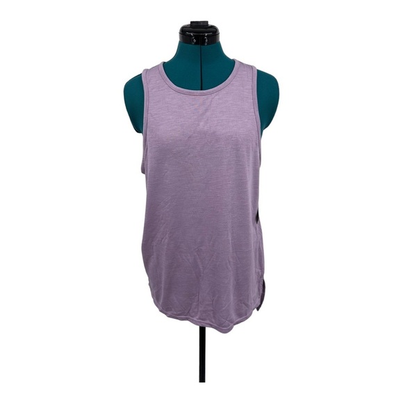 Reebok slim athletic sleeveless tank top in purple - Picture 2 of 6